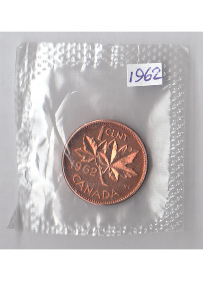 1962 - 1 centesimo Canada Foglia D'Acero Fdc